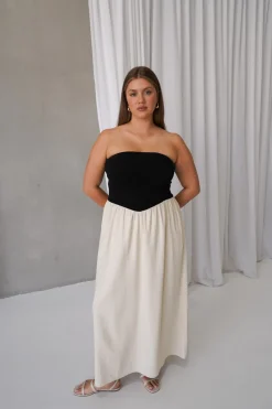 Fayt Dresses | Dresses | VELLA DRESS NEUTRAL/BLACK