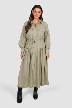 Fayt Dresses | Dresses | WISTERIA DRESS KHAKI