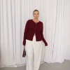Fayt Tops | Sweaters & Knits | WREN RIB KNIT TOP MERLOT
