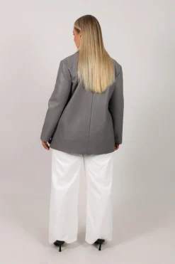 Fayt Jackets, Knits & Coats | XANDER PU LEATHER JACKET GREY