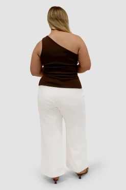 Fayt Tops | XANTIA KNIT TOP CHOCOLATE