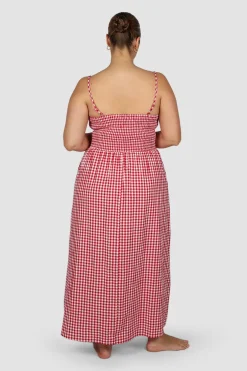 Fayt Dresses | Dresses | YARA DRESS RED GINGHAM