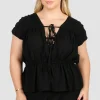 Fayt Tops | Sets | ZADIE TOP BLACK
