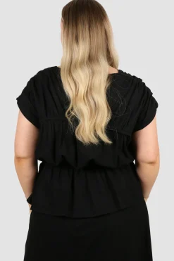 Fayt Tops | Sets | ZADIE TOP BLACK