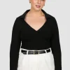 Fayt Tops | Jackets, Knits & Coats | ZITA RIB TOP BLACK