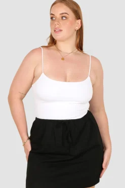Fayt Skirts | ZOLA LINEN SKIRT BLACK
