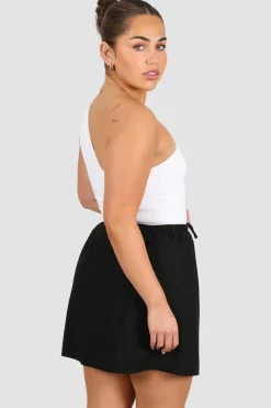 Fayt Skirts | ZOLA LINEN SKIRT BLACK