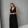 Fayt Sets | ZYLA TIERED MAXI SKIRT BLACK